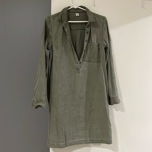 Old Navy Green Khaki Dress